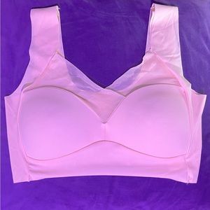 Women’s beige color-light impact sports bra. Size Large, New/never worn